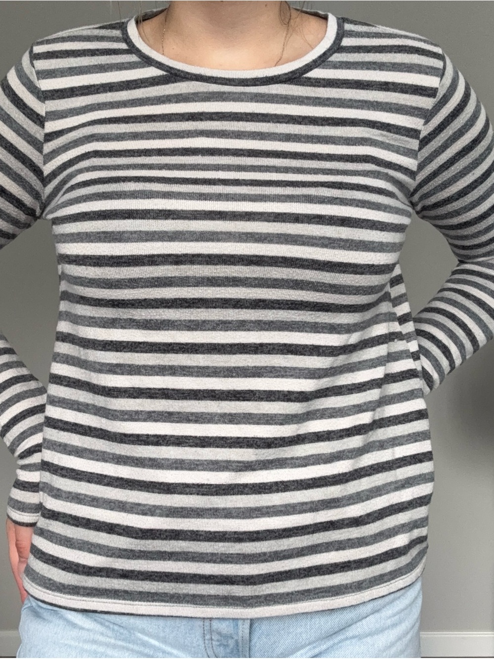 American Eagle Soft & Sexy Striped Long Sleeve Top